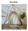 2026 Spring/Summer Women's High-End Straw Woven Tote Bag - Large Capacity Beach Bag