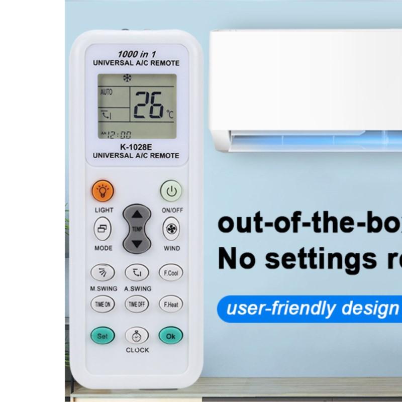 Universal K-1028E Low Power Consumption 1000 In 1 Air Condition Remote LCD A/C Remote Control Controller for LG,Guqiao,Haier,etc