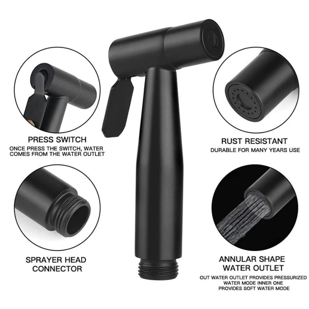 High Pressure Bathroom Showerhead Set G1/2 Interface Shower Set Portable Handheld Shower Hand Home