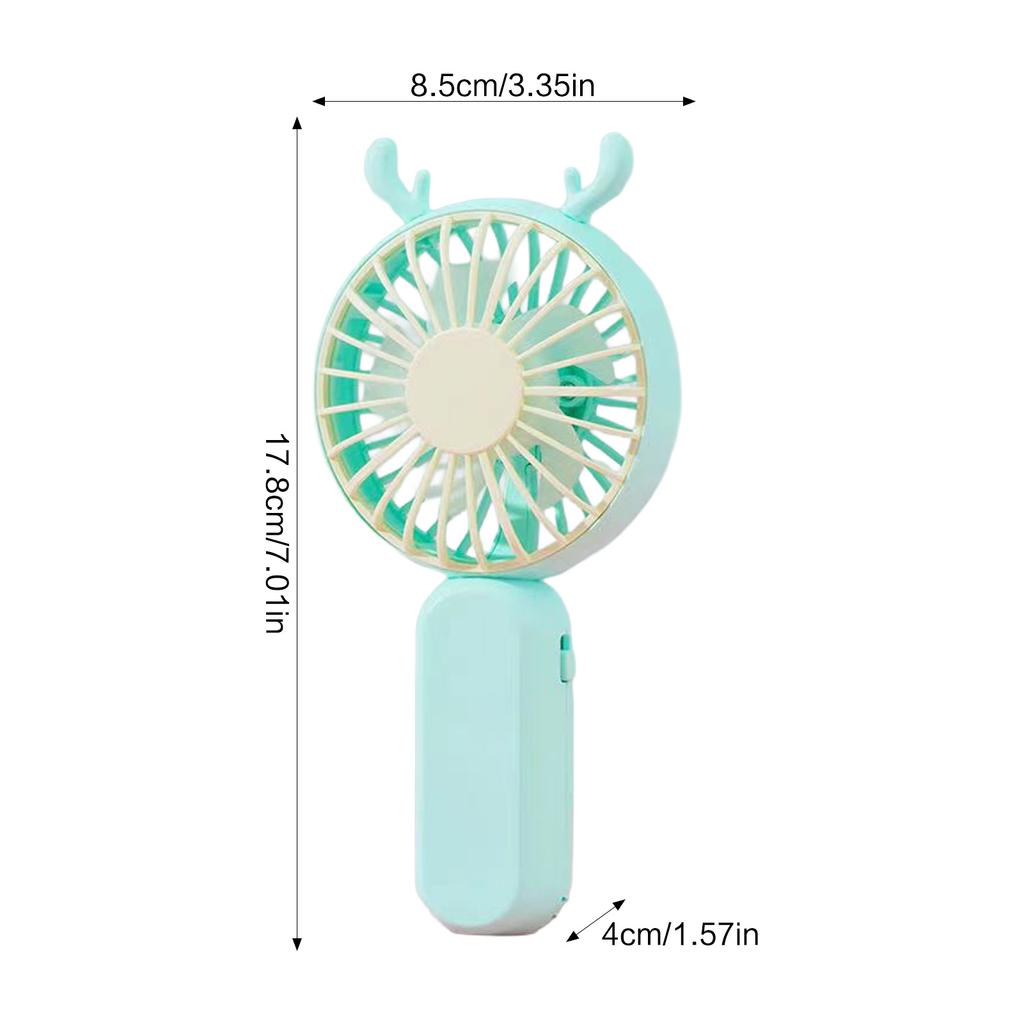 Mini USB Handheld Fan Rechargeable Portable For Student Dormitory Use ABS Material Adjustable Wind Speed