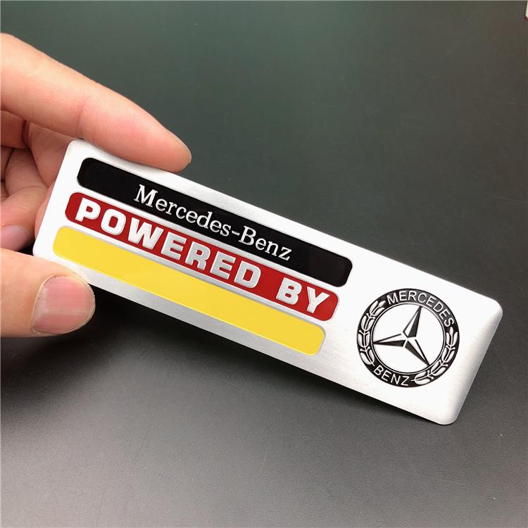 GLC GLB 3D Aluminum Mercedes Benz Badge Car Styling Stickers Decal Accessories For AMG W177 W176 X166 X167 C257 C218 X253 C118