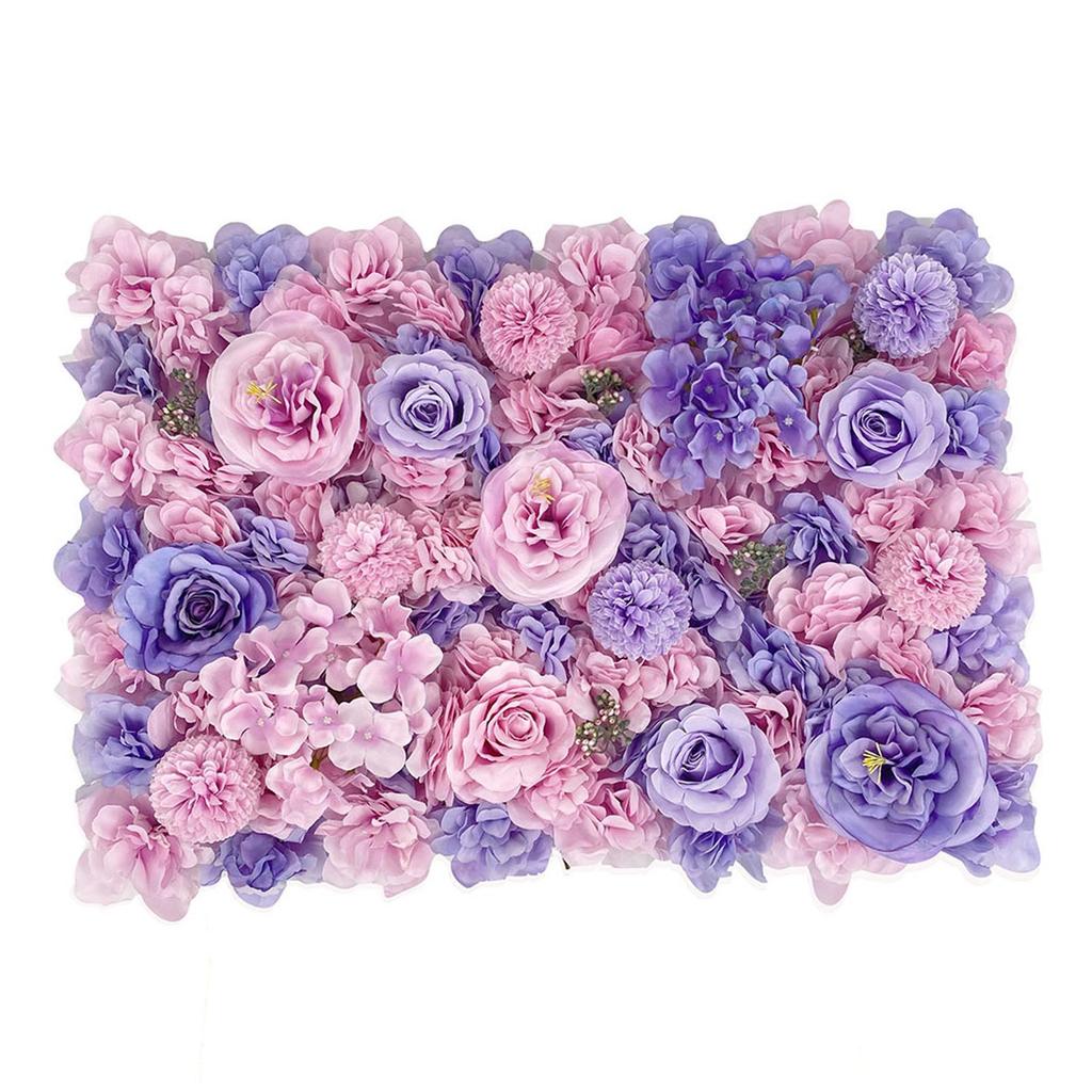 Artificial Flower Panel Decorative Romantic Valentines Day Gifts Rose Backdrop for Wedding Event Stage Valentines Day Wall Decor