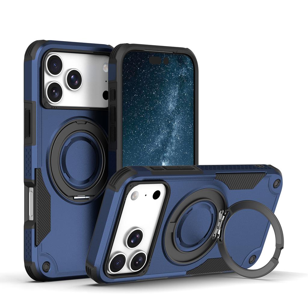Applicable to iPhone17ProMax unarmoured magnetic suction bracket mobile phone case Apple 16Pro anti-drop 15 protective case