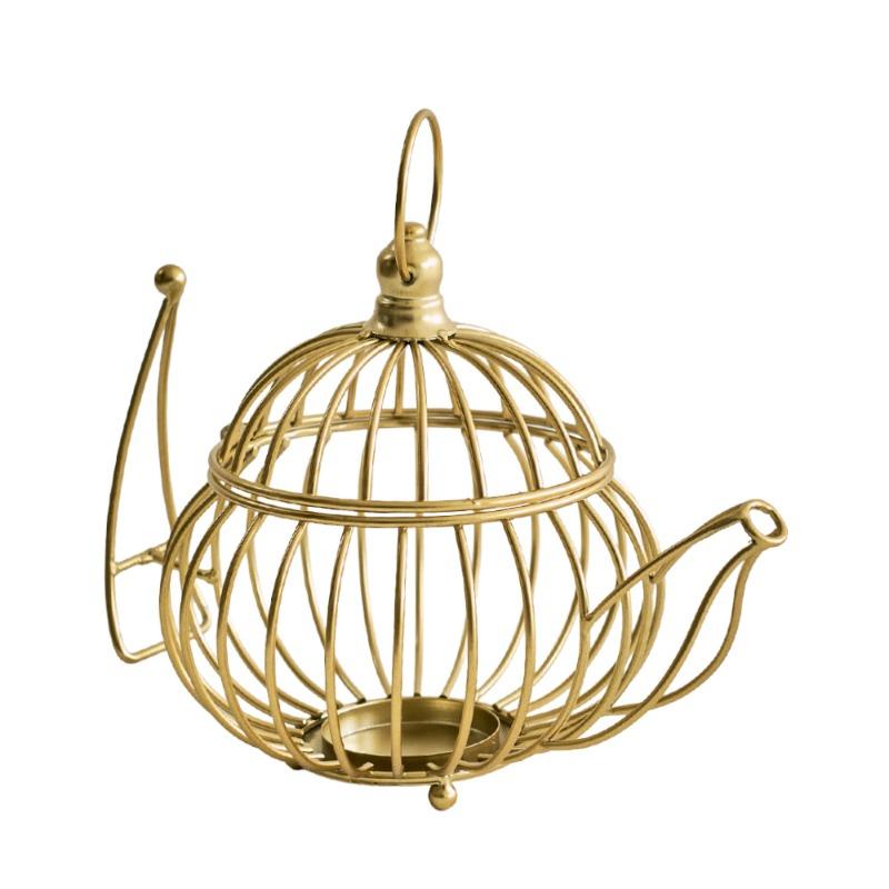 Dekorativer Kerzenständer Metall Eisenkunst Ornamente Wohnzimmer Couchtisch Retro Kerzenständer Display