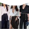 Four Seasons Available New Belt Women'S Leather Fashion Versatile Jeans Belt Decoration With Skirt, Suit, Sweater Waist Cover