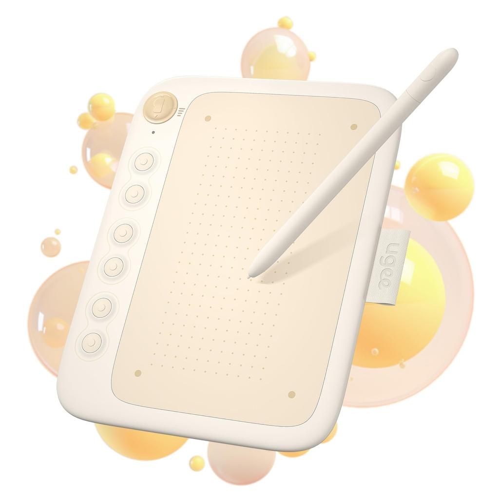 UGEE Pen Tablet Q6 Pen Tablet X Inches Smartphone Compatible Board Tab Drawing 6 Shortcut Keys 16384 Levels Pen Pressure Tilt Detection Ratio Change