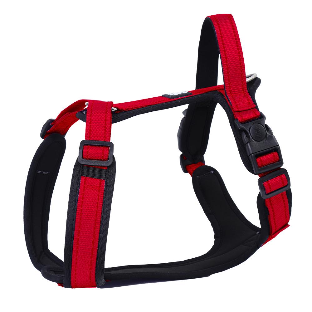 Big dog chest and back anti-break-free I-shaped dog walking leash Comfortable, breathable, wear-resistant, explosion-proof and non-neck leash