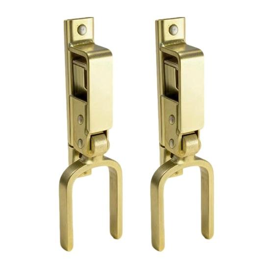 1/2 st Kraftig Dörrlås Galvaniserat Stål Automatiskt Fjäderlås Enhandshantering Rostbeständig Enkel Installation Omedelbar Låsande Spärr