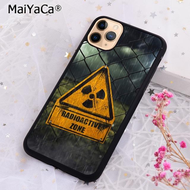MaiYaCa Radioaktives Warnzeichen Handyhülle Für iPhone 17 Air 16 15 plus 11 12 13 14 pro max Hülle coque