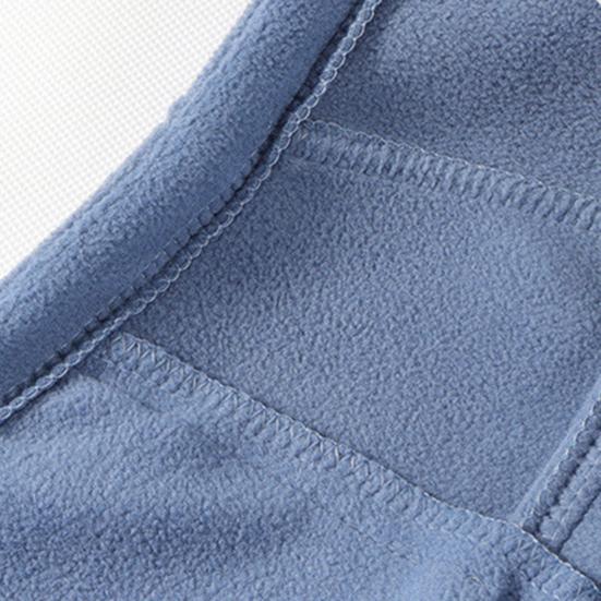 Men Polar Fleece Waistcoat Regular Fit Sleeveless Stand-Up Collar Vest Coat with Zipper Pockets Thermal Insulation Vest Jacket