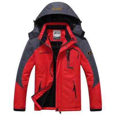 Chaquetas de otoño para hombre, Parka de invierno de lana de felpa, cortavientos para hombre, abrigo de piel negro cálido grueso de terciopelo, Anorak con capucha impermeable para hombre