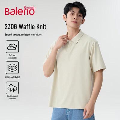 Baleno Men's Waffle Knit Polo Shirt