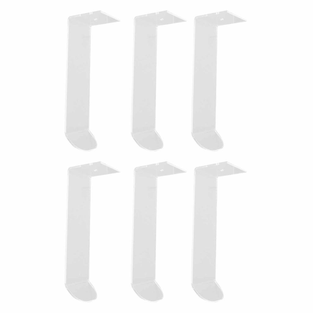 6 Stück Klebehuthaken Minimalistische Acryl-Wandhuthalter Dekorative Huthalter Aufbewahrungsorganizer für Baseballkappe