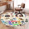 Dandy's World Pattern Round Rug, Indoor/Outdoor Mat, for Picnic, Gameroom, Bedroom, Office, Living Room, Home Decor Carpet, Birthday Gift