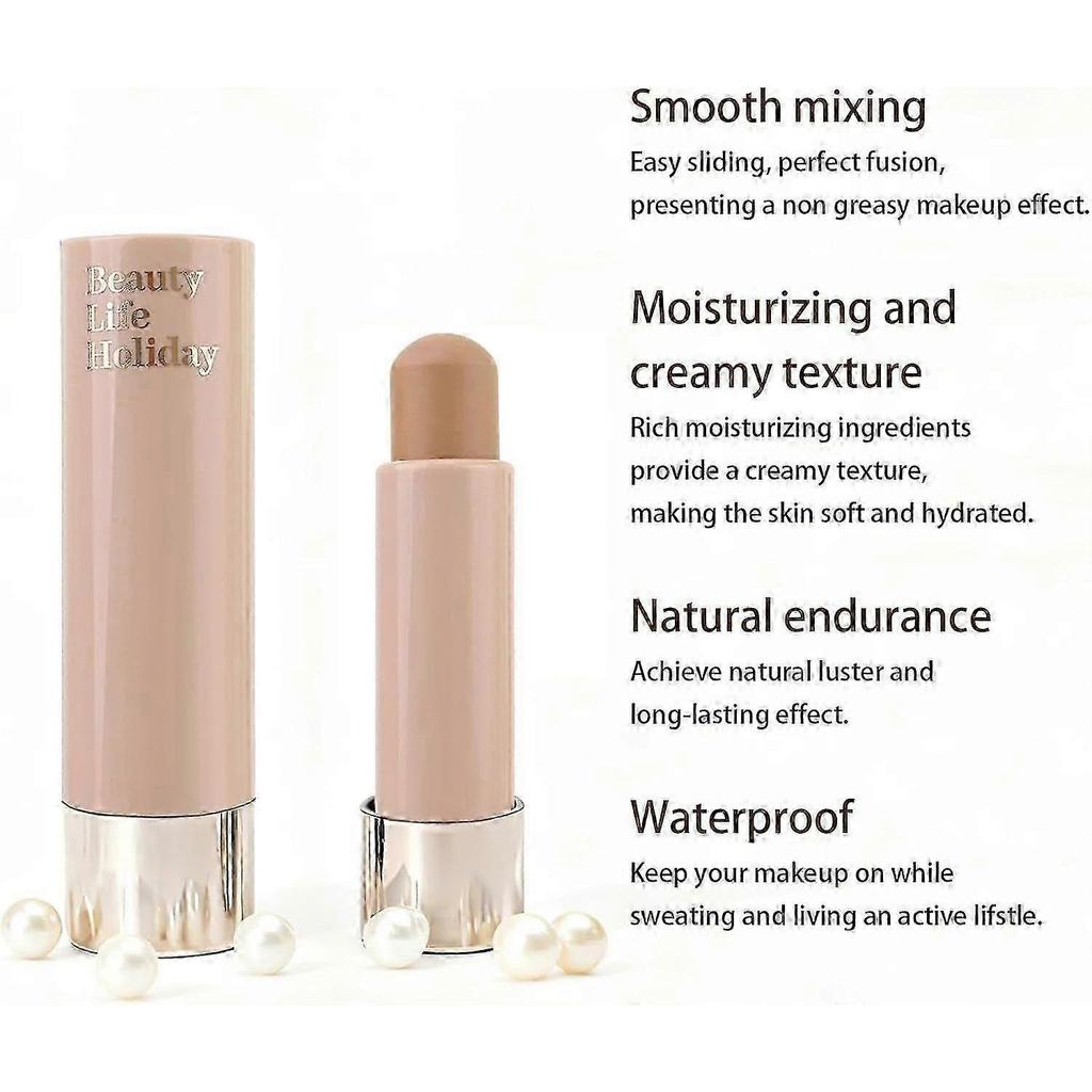 2Pcs Warm and Cool Toned Contour Stick, Natural Matte Cream Contour Stick, Lightweight and Smooth Cream Bronzer Stick for Face Shaping Contouring Make