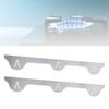 2Pcs Stove Crevice Cover Stainless Steel Filler Counter Guard 59.5cm Silver Kitchen Accessories