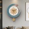 LED Light Wall Clock Dining Room Living Moon The Earth Modelling Silent Movement Bedroom Clock Wall Decoration Home Gifts