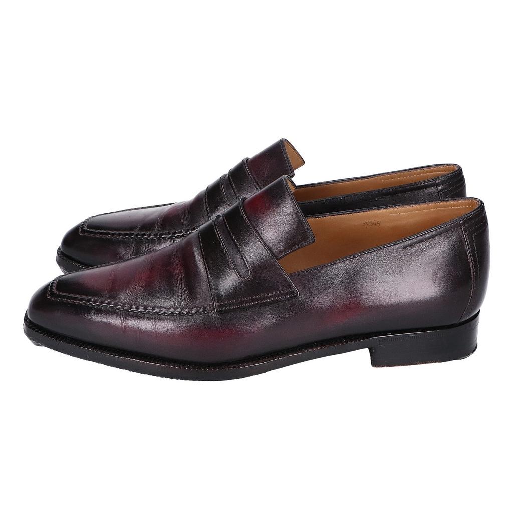 Berluti Buty/mokasyny penny loafers 7 bordoweUżywane