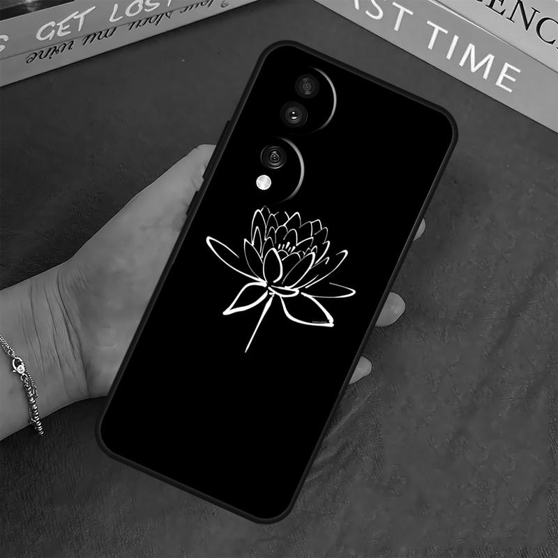

Чехол-цветок лотоса для Honor Magic 6 5 Pro 10 50 70 90 Lite X7 X8 X9 X6a X7a X8a X9a X8b X9b Задняя крышка Honor X8a