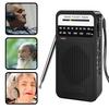 Portable AM/FM Radio with Speaker Clear Stereo Sound Battery Powered Handheld Radio with 3.5mm Headphone Jack