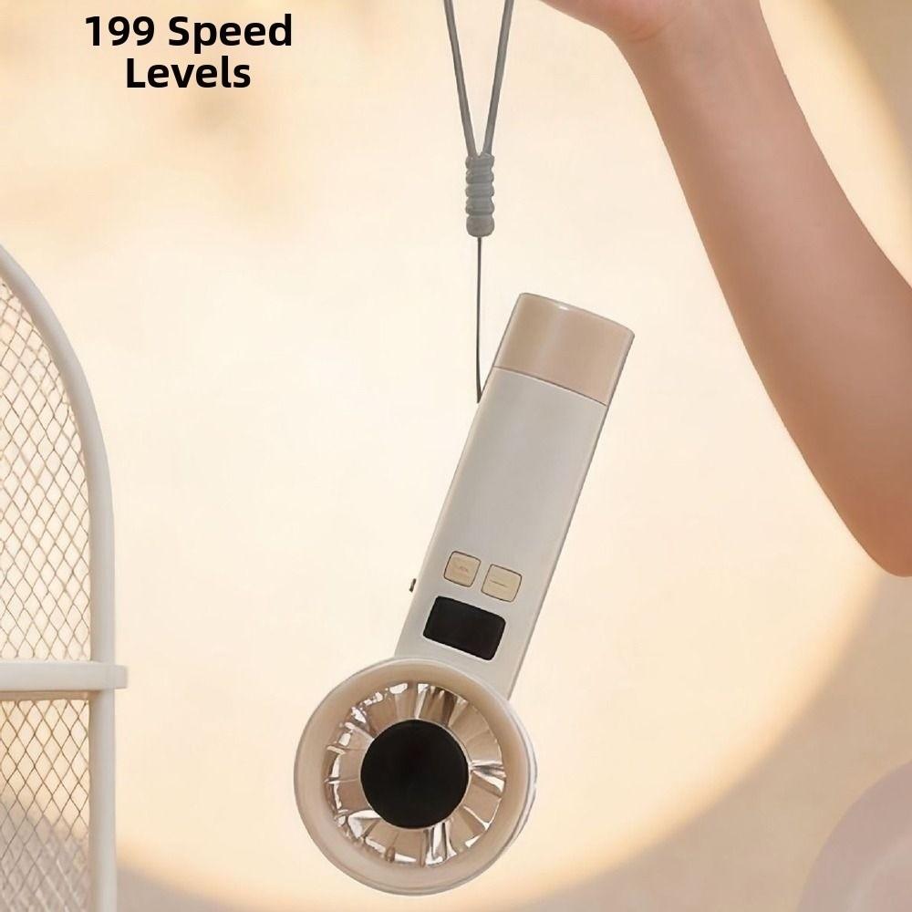 199 Wind Speeds Mini Bladeless Personal Fan Electric Eyelash Fan  Personal Cooling