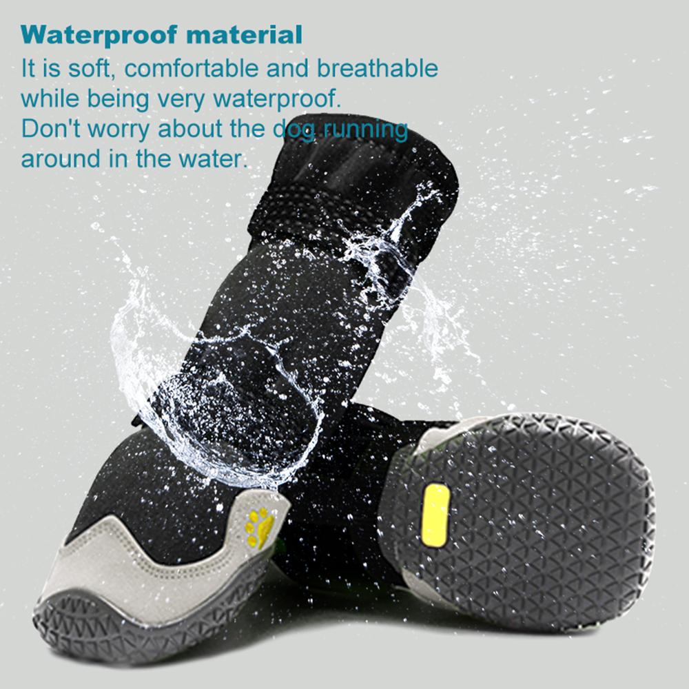 Dog Boots for Large Dogs Waterproof Medium-Sized Dogs Shoes Non-Slip Paw Protector Dog Booties for