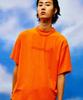 Ssioemi [Unisex] Detachable Chain Terry T-Shirt (Orange)