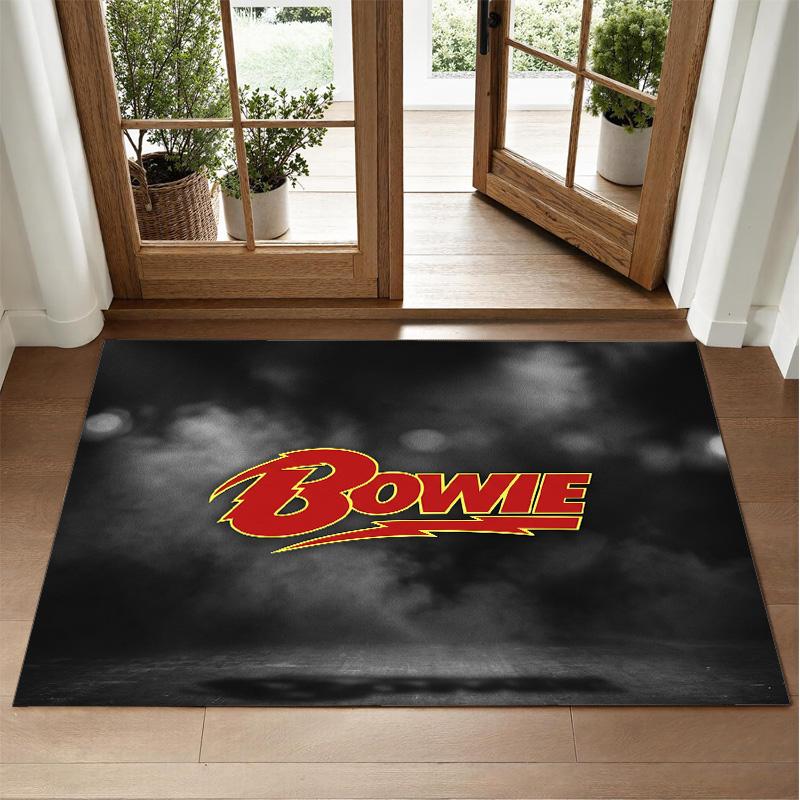David Bowie Design Crystal Velvet Rug Soft Decorative Mat for Bedroom Entrance