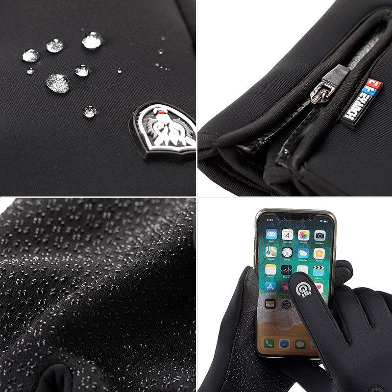 Waterproof Winter Fishing Gloves 2 Finger Flip Windproof Women Men Gloves Velvet Warm Protection Fish Angling Gloves