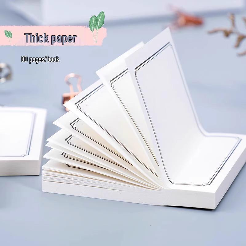 Korean Cute Sticky Notes: Strong Adhesion Blank Memo Pads for Students