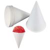 250Pcs Leakproof Disposable Paper Cups 3.7 OZ Cone Party Tableware White Paper Cone Cups  Picnic