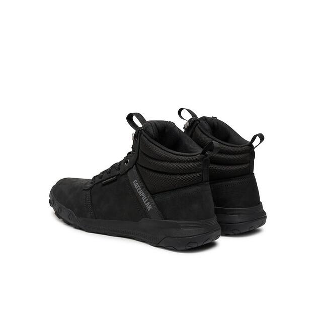 Black CATerpillar HEX MID WP Ankle Boots P726103