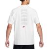 Nike Loose Fit Crew Neck Short Sleeve Letter Logo T-Shirt Men Tops White HJ0580-100