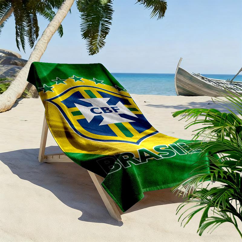 CBF Print Strandtuch, Großes Weiches Schnelltrocknendes Handtuch für Strand Camping Schwimmen