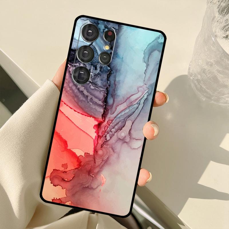 Beachy Pastel Abstract Painting Case For Samsung Galaxy S22 Ultra S21 S20 S24 S25 Ultra S9 S10 Plus S23 FE S25 FE Back Cover