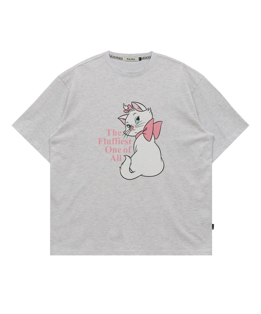 WAIKEI Aristocat Marie_Short Sleeve T-Shirt Melange White