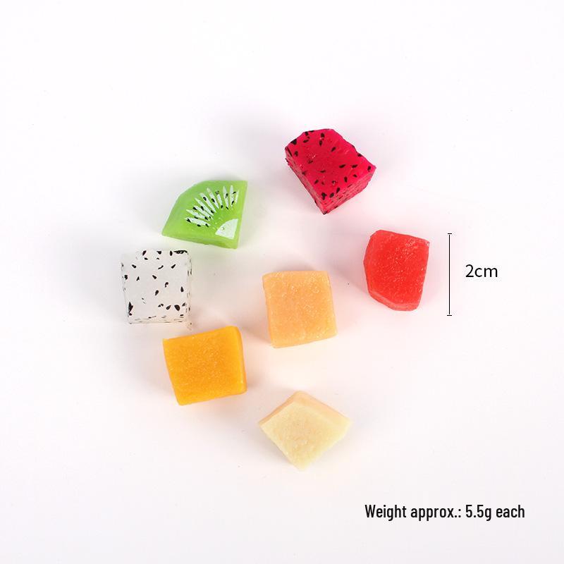 DIY Fake Mango Pitaya Fruit Cubes for Smoothie Photo Prop