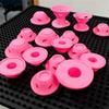 Pink Soft Silicone Magic Hair Care Rollers Set No Heat Hair Curler DIY Curling Styling Tool for Beautiful Curls - 10/20/30/50/10