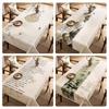 Chinese Landscape Printed Table Cloth High End Chinese Style  Tea Table Cover Cloth Flower Landscape Lint Dustproof Table Mat