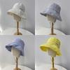 Versatile Style Hat Minimalist Stripes Womens Sunshade Fishermans Hatscaps