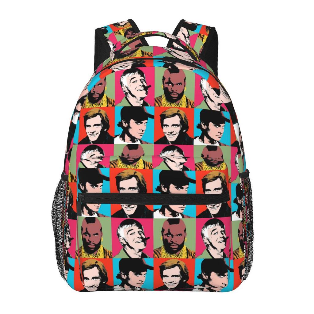 The Andy Warhol Team Backpack Student Boys Girls BookBag Kids School Bag Laptop Shoulder Bags for Men Women