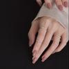 Women's Adjustable Silver Pearl Ring