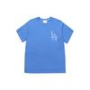 MLB Los Angeles Dodgers Basic Logo Play Series Mosaic Print Dopamine Solid Color Letter Fit Straight-Cut Crew Neck Short Sleeve T-Shirt 31TSN2131-07U