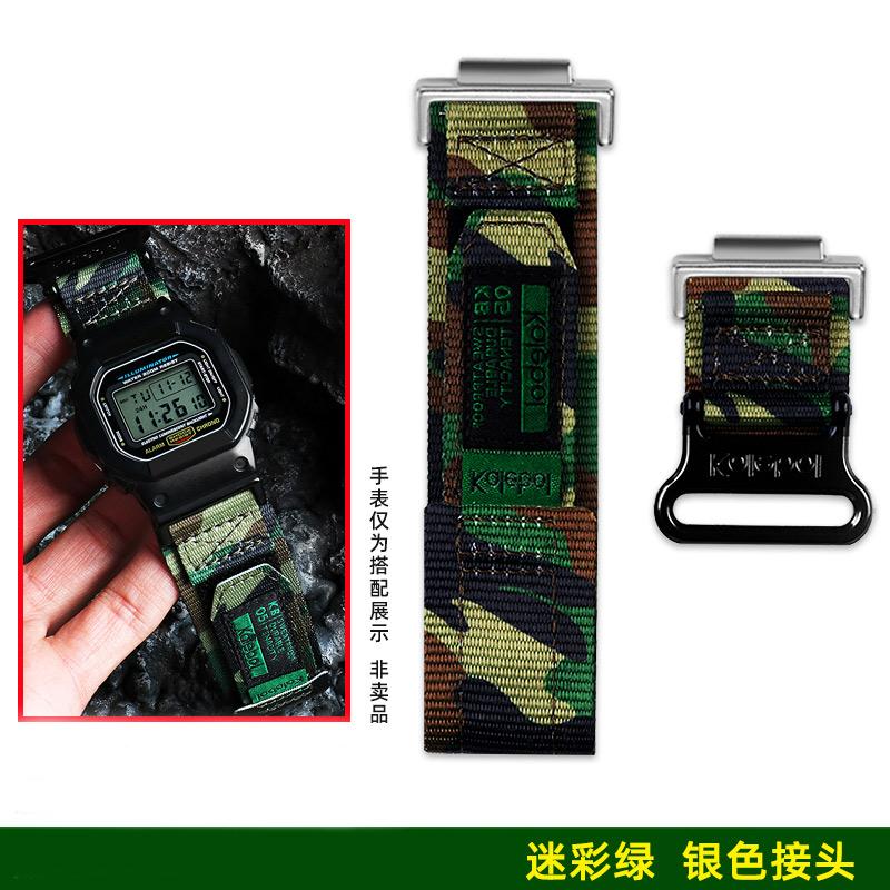 DW5600 GW-M5610 DW-6900 GW-B5600 Nylon Canvas Strap For Casio GA2100 GM2100 Modified Watch Band Men's Outdoor Sports Wristband