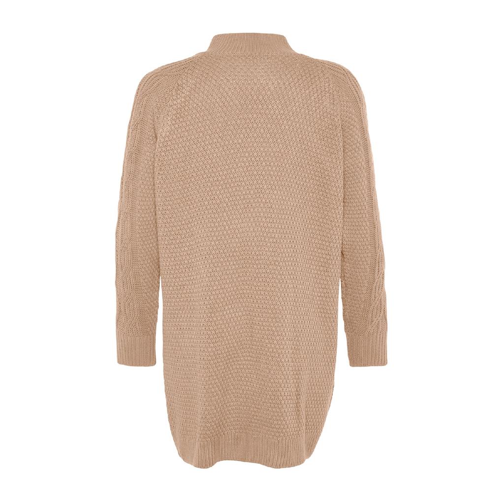 Accesorii kaki Tricotaj împletit cu păr detaliat Pulover Tctaw24ak00165