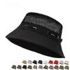Chapeau Casquette Respirant en Maille d'Été pour Homme, Couleur Unie, Chapeau de Pêcheur pour la Pêche en Plein Air, Randonnée, Chapeau Seau à Large Bord pour Couple, Protection Solaire