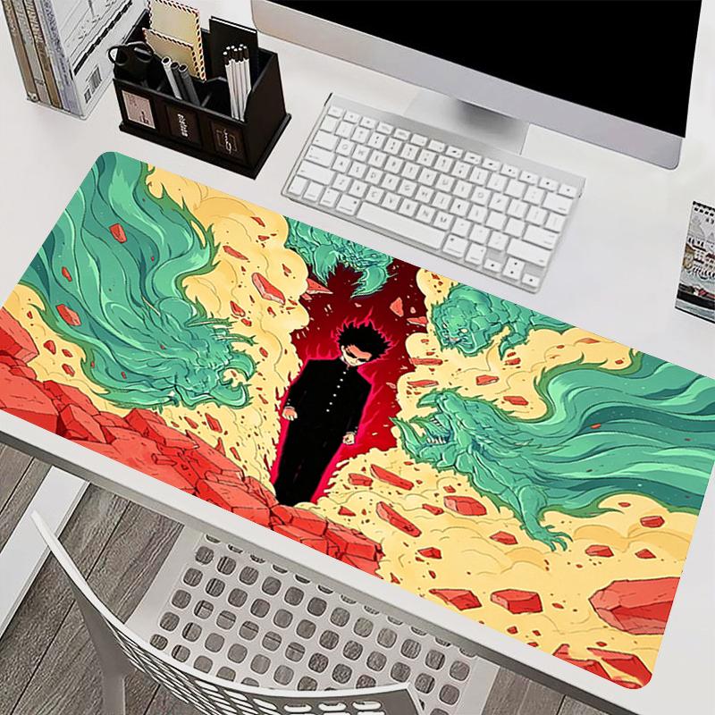 Colorful Mouse Pad Hd Print Gamer Keyboard Pad Mob Psycho 100 Computer Desk Mat Large Gaming Accessories Anime Extended Mousepad