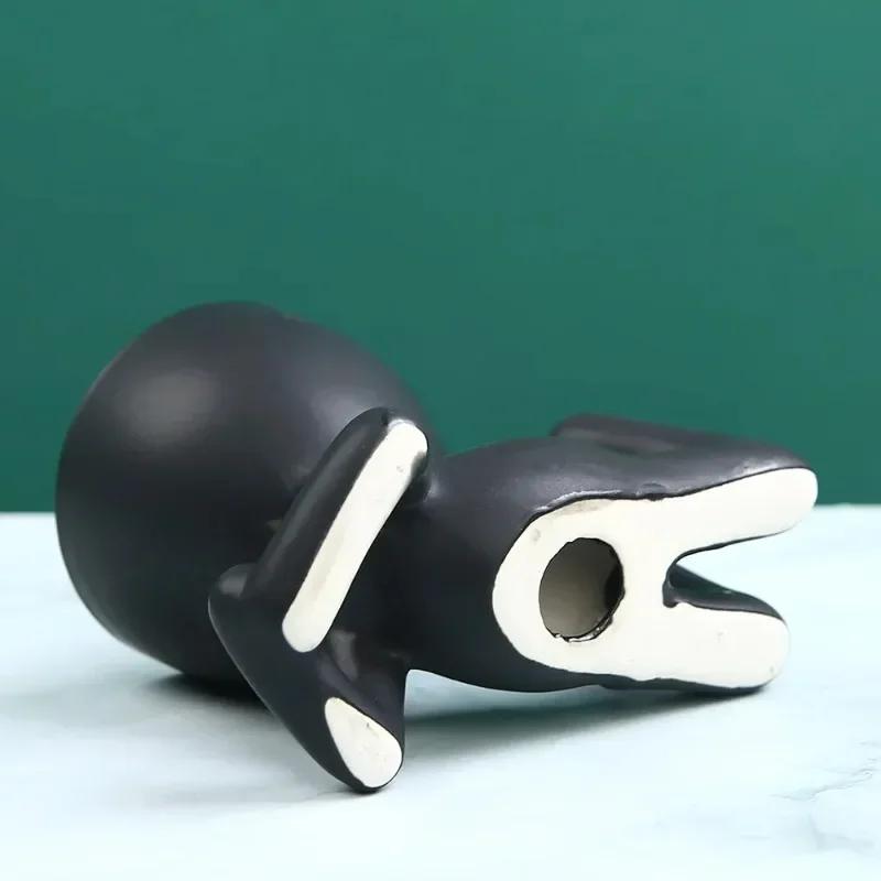 Nieuwe Scandinavische Keramische Kleine Figuur Bloempot Succulentenplantenbak Creatieve Kantoor Bureau Ornamenten Huisdecoratie Plantenbak
