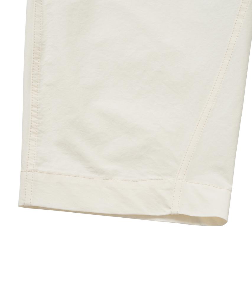 COTTON BELL Two-Button Wide Slim Pants - Ivory