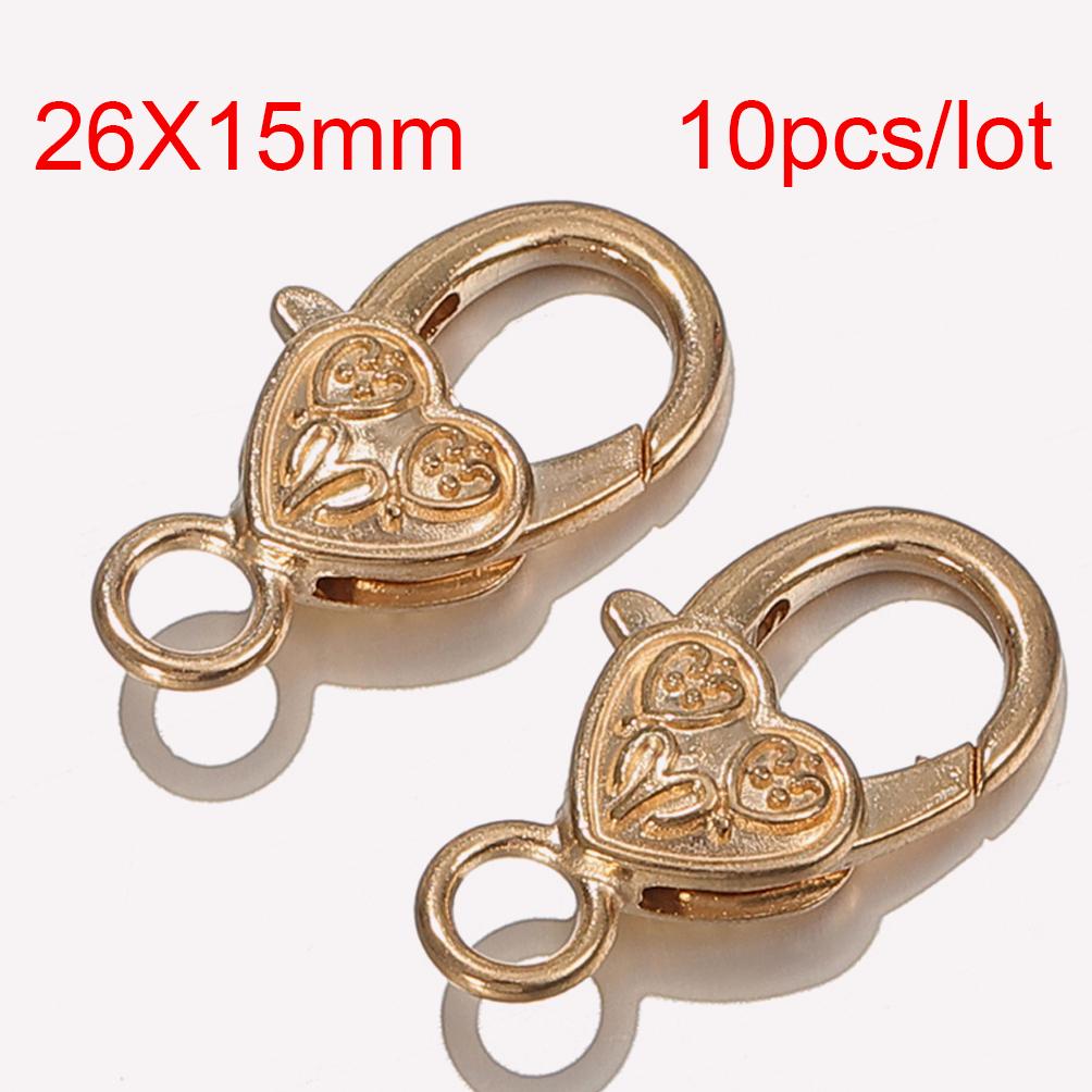 

10pcs Goldfish Flower Lobster Clasp Hooks for Keychain Necklace Bracelet Chain DIY Jewelry Making Findings Components Wholesale